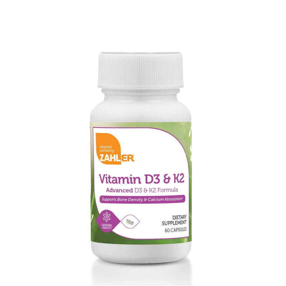 Vitamin D3 & K2 - 60 Capsules (60 Servings)