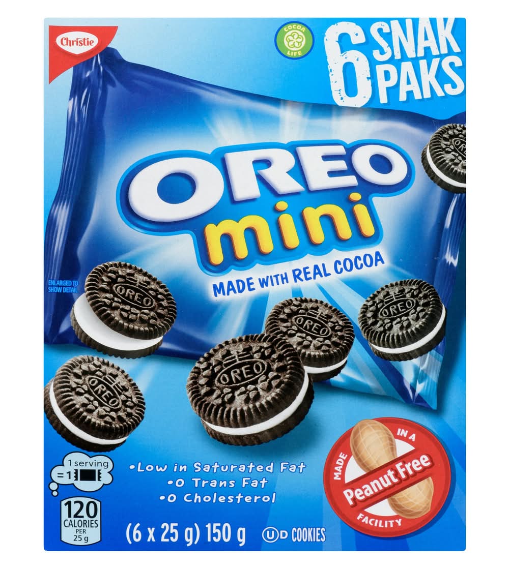 Oreo Mini Sandwich Cookies (150 g, 6 ct)