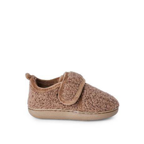 George Toddler Boys'' Fleece Slippers (Color: Brown, Size: 7-8)