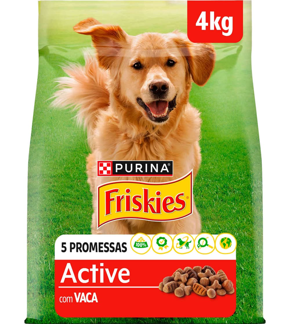 Ração para Cão Adulto Active Vaca Purina Friskies (emb. 4 kg)