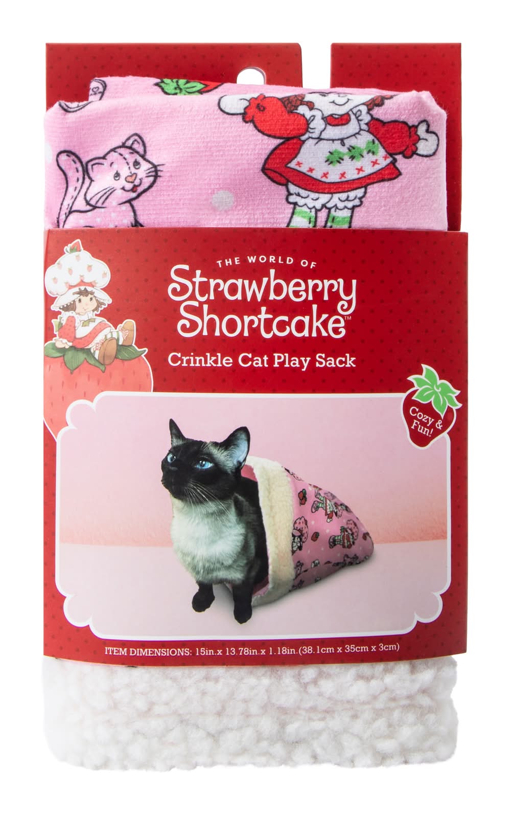 Strawberry Shortcake™ Crinkle Cat Play Sack Strawberry Shortcake