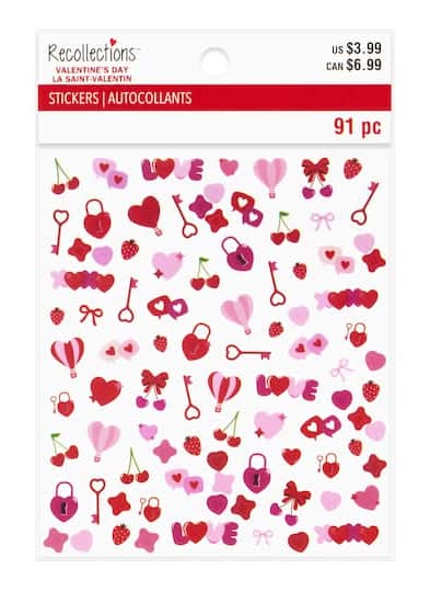 Valentine'S Day Mini Icon Stickers By Recollections