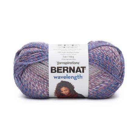 Bernat® Wavelength™ Yarn, Acrylic #5 Bulky, 5oz/140g, 223 Yards (Color: Opal)
