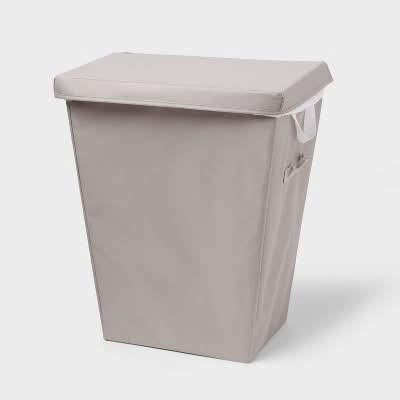 Brightroom Laundry Hamper With Lift Liner and Lid, Gray
