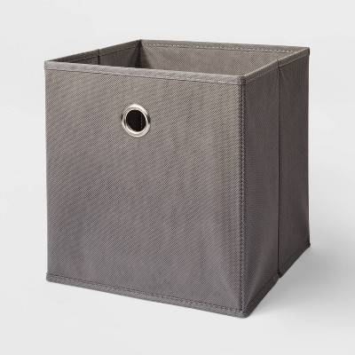 Room Essentials Fabric Cube Storage Bin Warm (11 inches/gray)