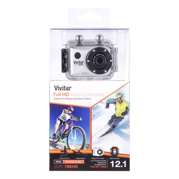 Vivitar Actioncam 12.1 Megapixel Hd Digital Camera, Silver
