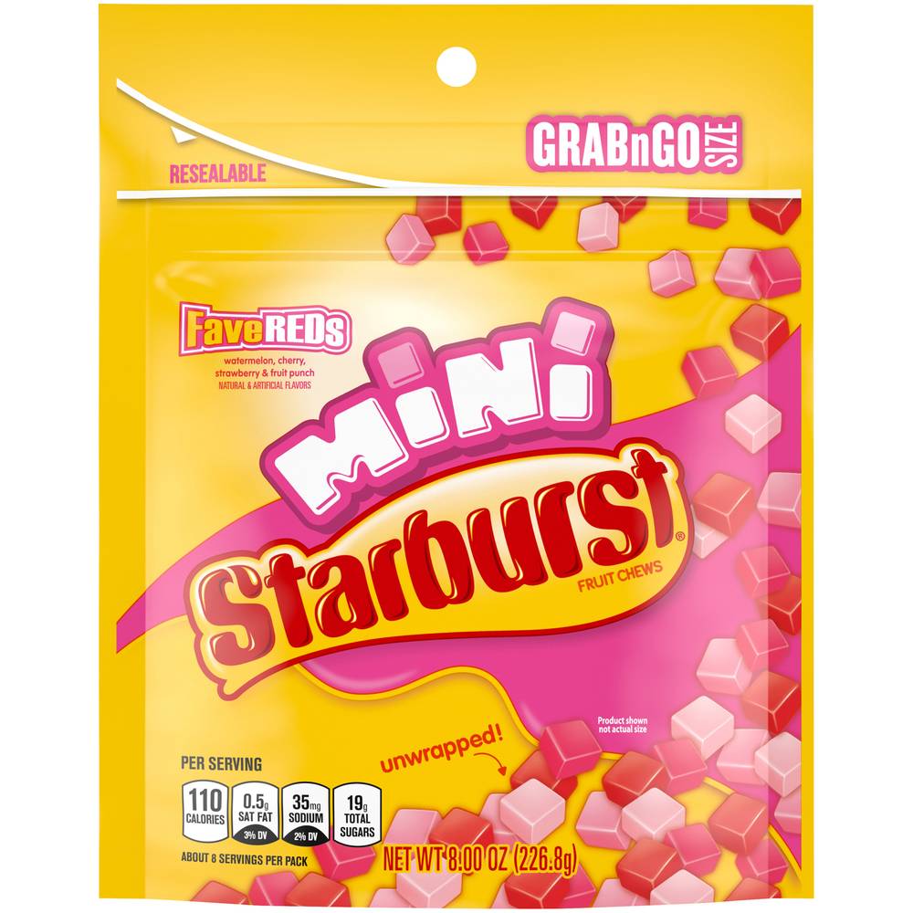 Starburst Mini Fave Reds Unwrapped Fruit Chews (assorted)