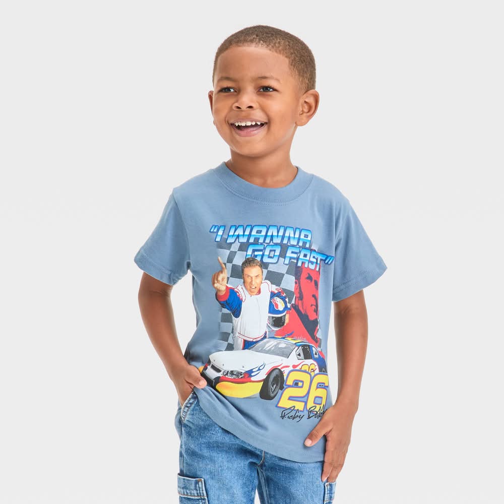 Toddler Boys' Talladega Nights Ricky Bobby T-Shirt - Blue 18M