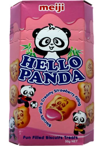 Meiji Hello Panda Bisc Strawberry 47g