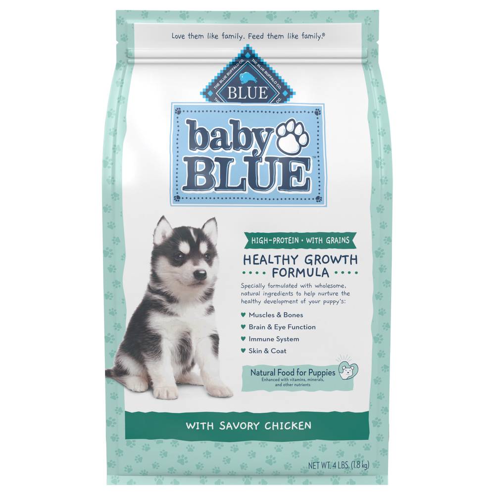 Blue Buffalo High Protein Natural Food For Puppies (savory chicken)