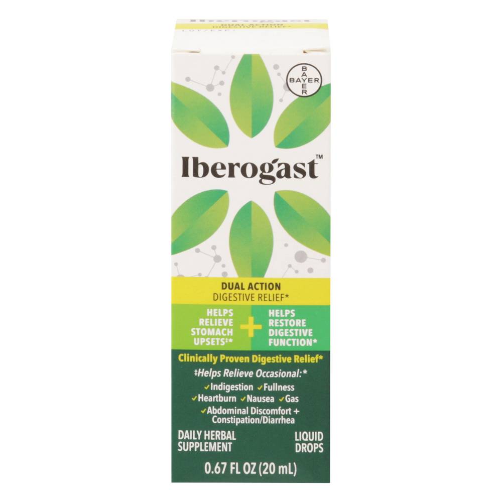 Iberogast Dual Action Digestive Relief Herbal Supplement