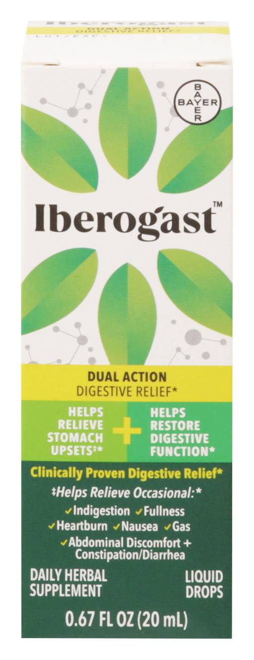 Iberogast Dual Action Digestive Relief Herbal Supplement (0.67 fl oz)