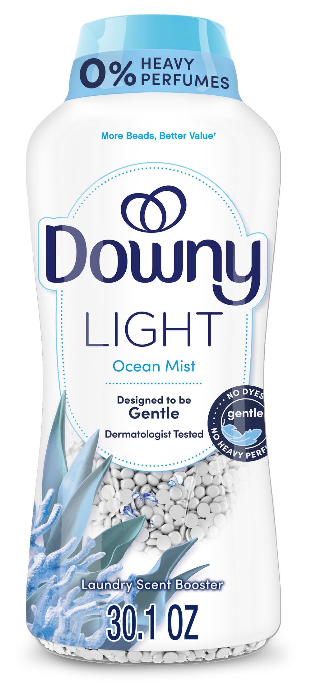 Downy Light In-Wash Scent Booster Beads, Ocean Mist (30.1 oz)