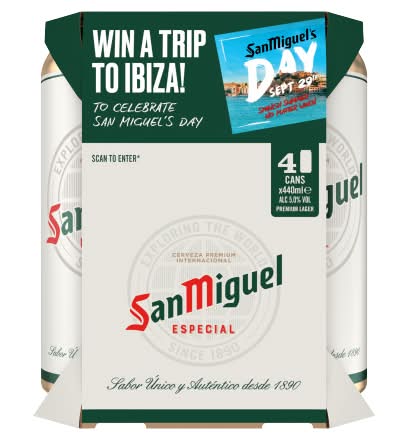 San Miguel Especial Premium Lager Beer (4 x 440ml)