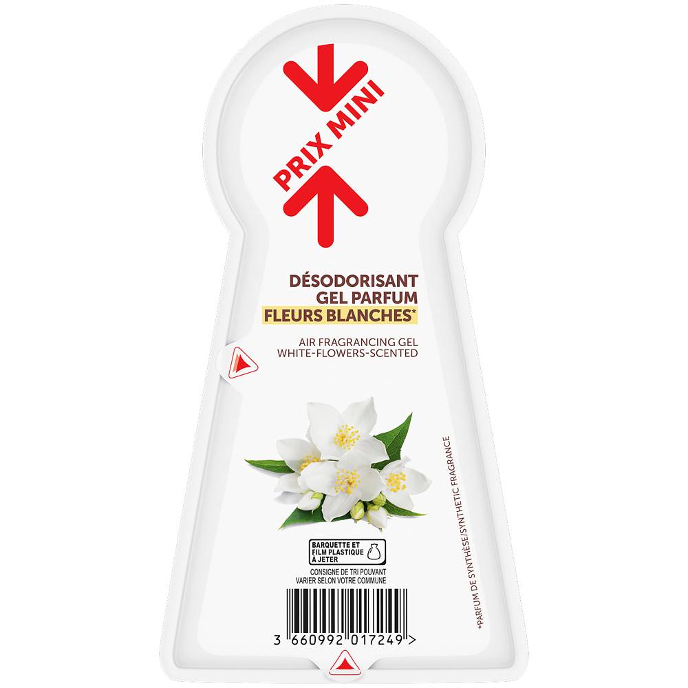 Prix Mini - Désodorisant gel fleurs blanches