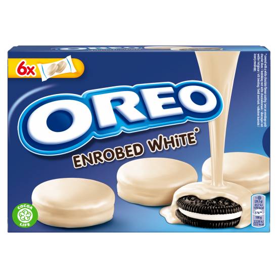 Oreo Snowy Enrobed White Chocolate Coated Biscuits (246g)