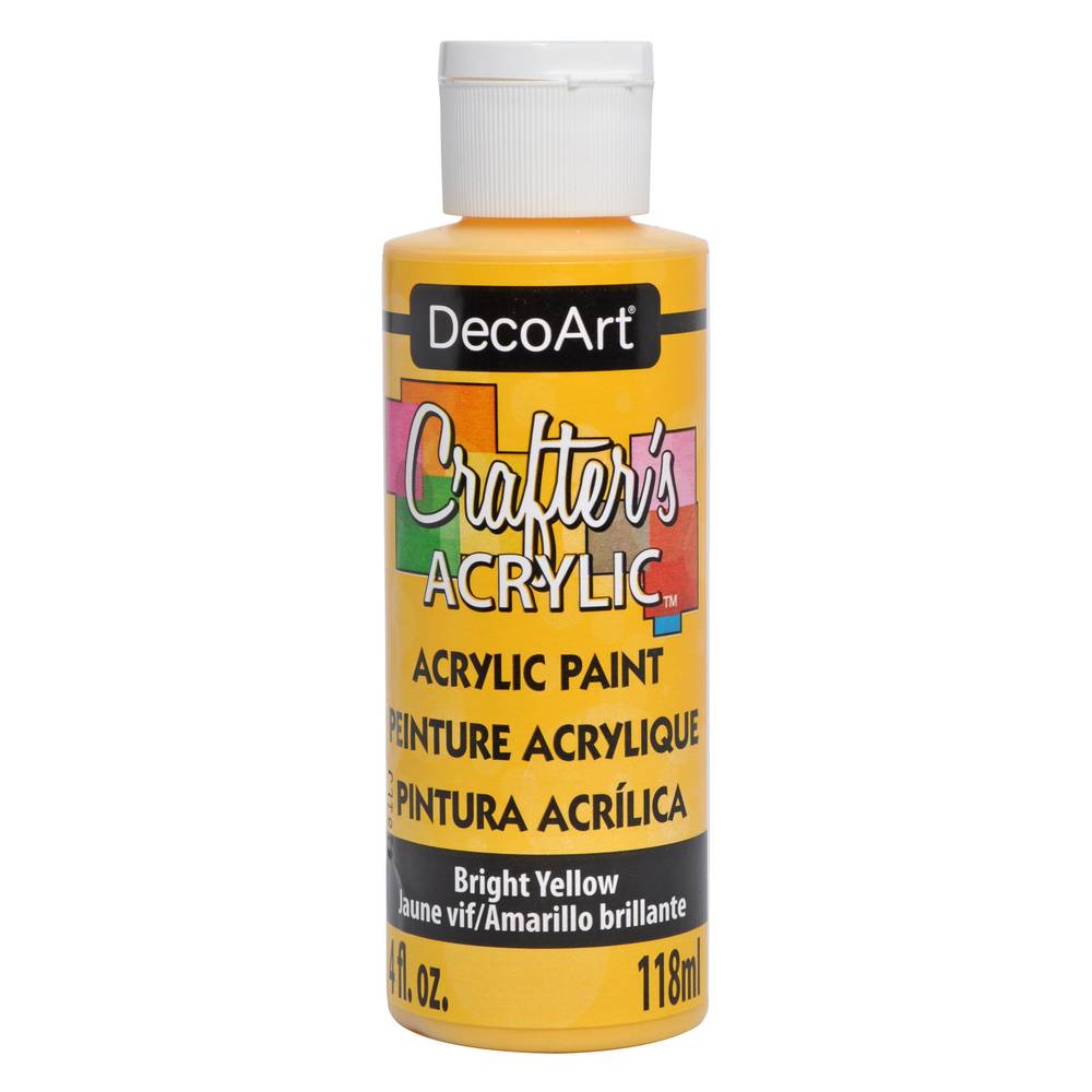 Crafter's Acrylic Paint - Bright Yellow