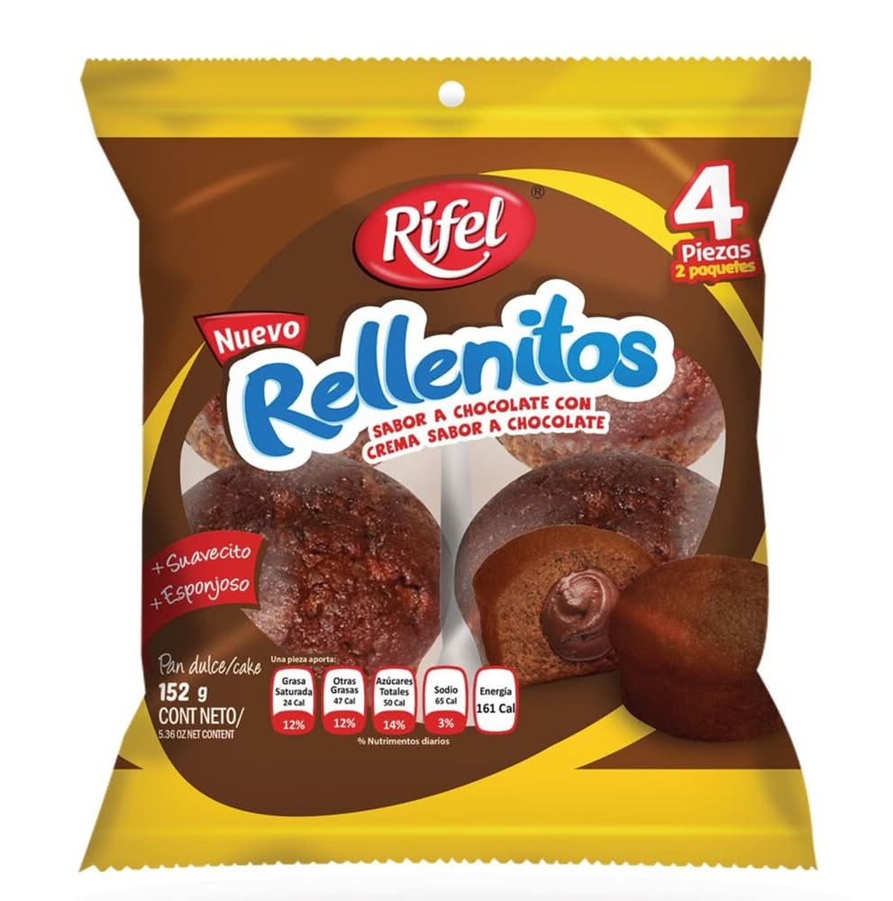 Rifel · Rellenitos con crema de chocolate (152 g)