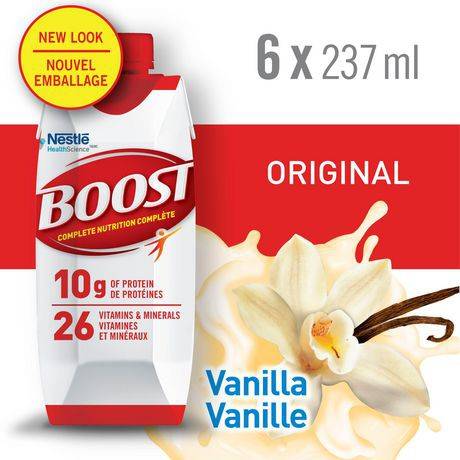Boost Original Vanilla Meal Replacement Drink (6 x 237 ml)