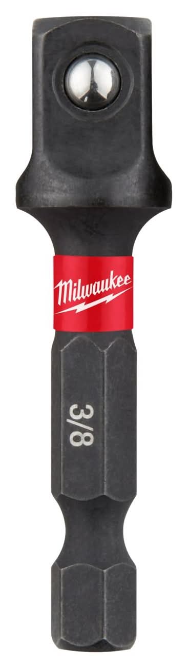 Milwaukee Shockwave Square 3/8 In. X 2 In. L Socket Adapter Steel 1 Pc
