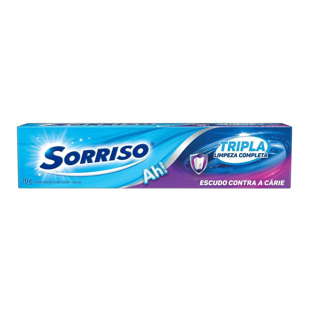 Sorriso · Creme dental tripla limpeza completa (70 g)