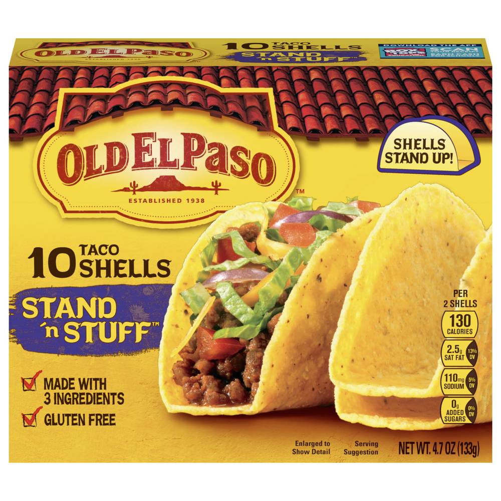 Old El Paso Gluten Free Stand 'N Stuff Taco Shells (4.7 oz, 10 ct)