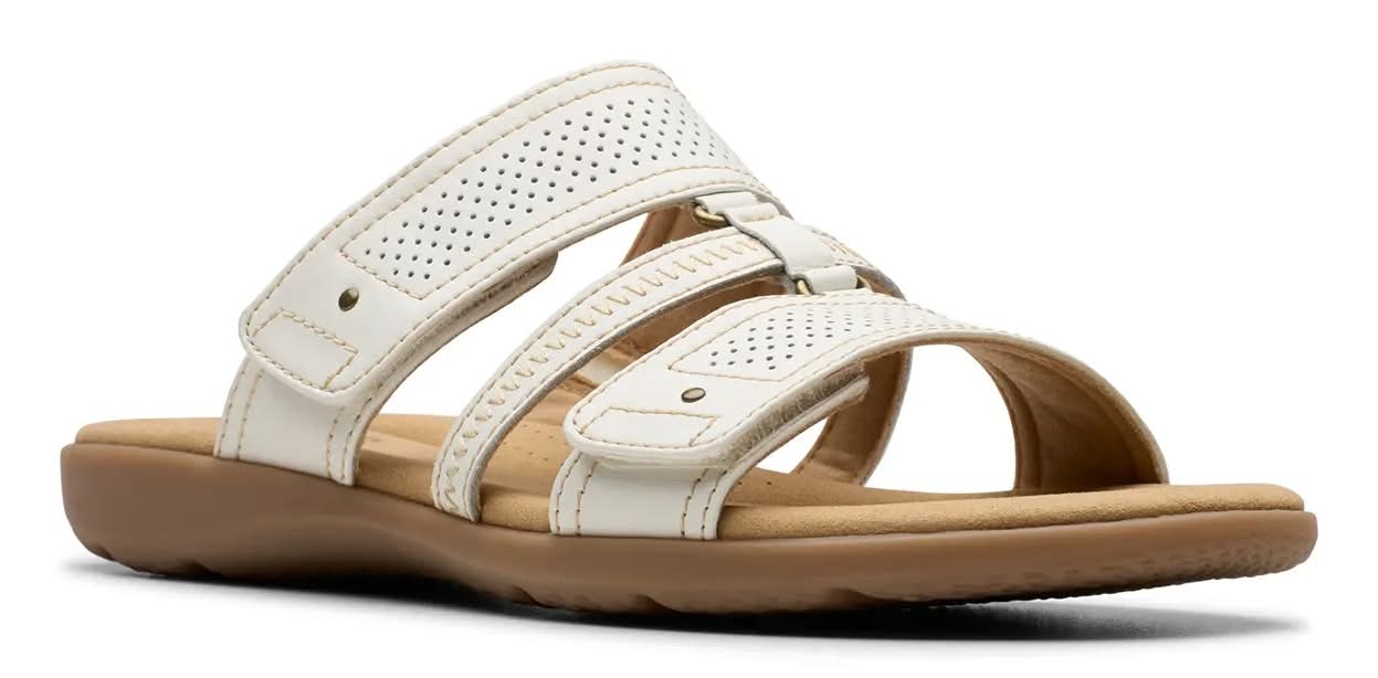Clarks Elizabelle Ave Sandal (White Medium - 6)
