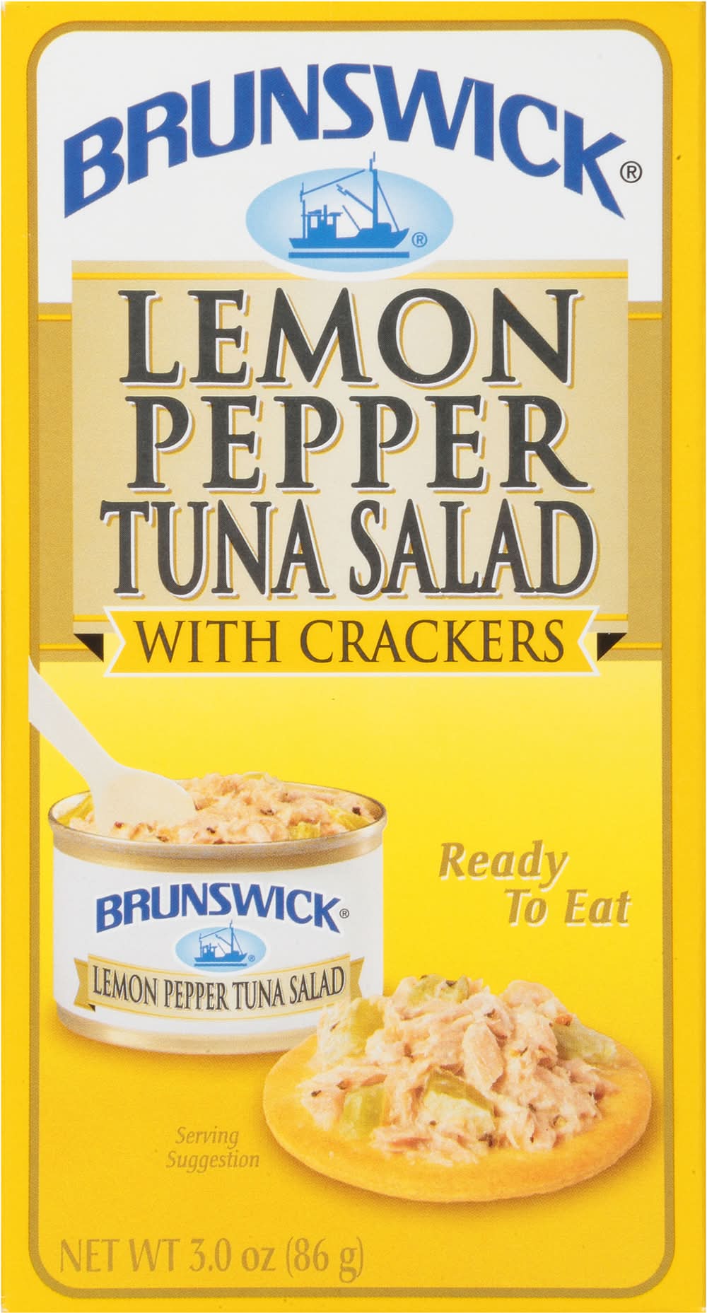 Brunswick Pepper Tuna Salad With Crackers, Lemon (3 oz)
