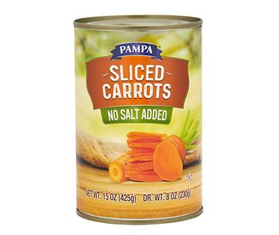 No Salt Added Canned Sliced Carrots, 15 oz.
