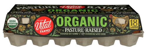 Vital Farms Organic Pasture-Raised Large Grade A Eggs