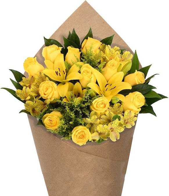 Bloom Haus™ 12 Plus Rose Bouquet - Yellow