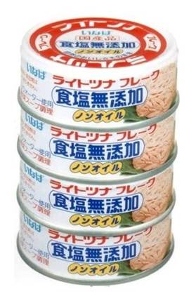 いなば　ライトツナ食塩無添加　70g×4　J-900