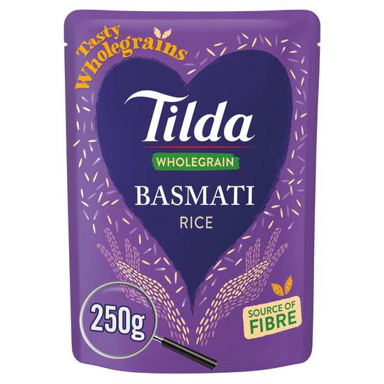 Tilda Microwave Rice Wholegrain Basmati 250g