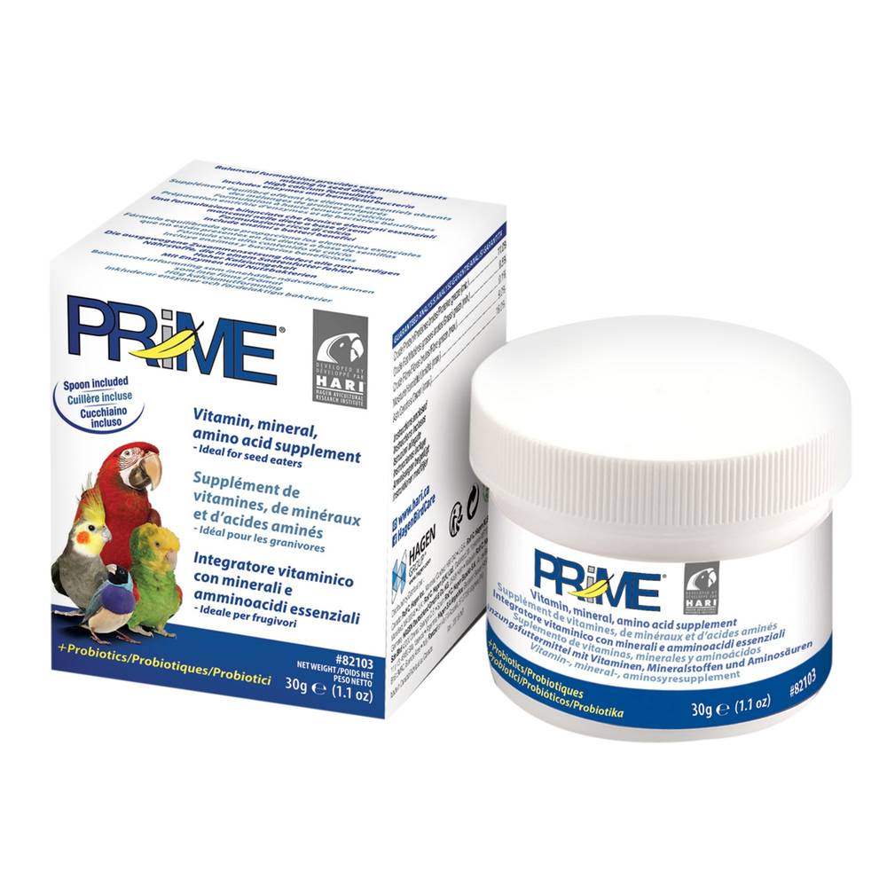 HARI® Prime® Vitamin, Mineral, Amino Acid Supplement for Birds (Size: 30 G)