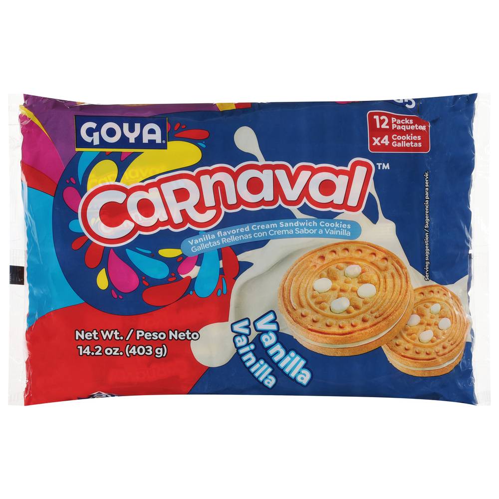 Goya Carnaval Sandwich Cookies (vanilla)