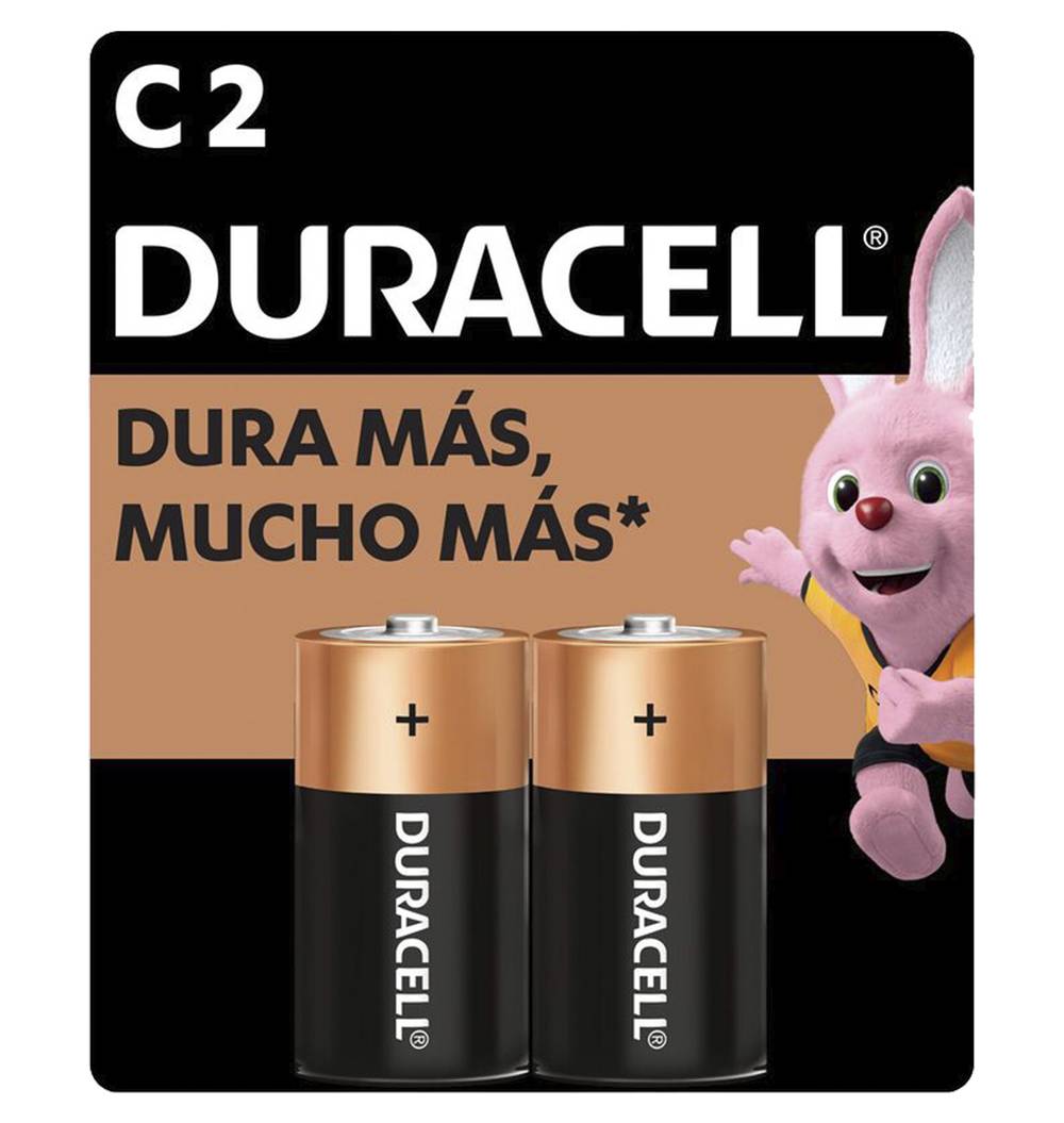 Duracell · Pilas alcalinas, C (2 un)