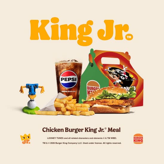 King Jr Chicken Burger Meal