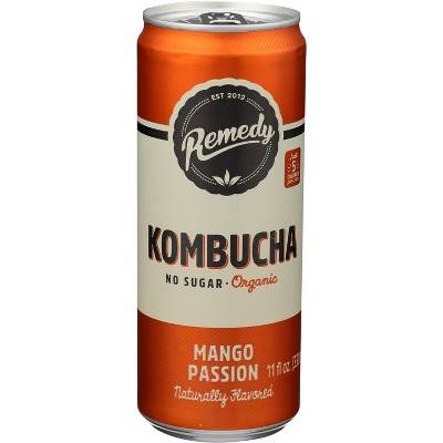 Remedy No Sugar Organic Kombucha, Mango Passion (11 fl oz)