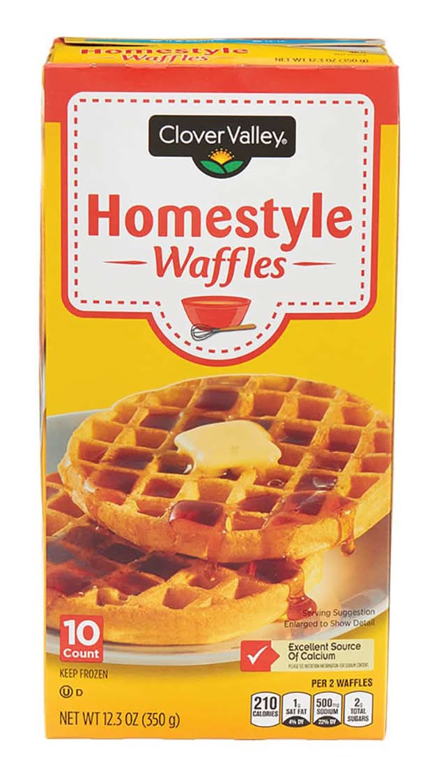 Clover Valley Homestyle Waffles (12.3 oz, 10 ct)