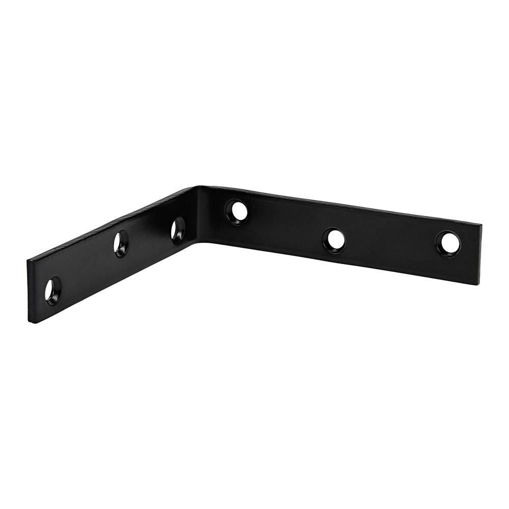 RELIABILT 5-in x 1-in x 5-in Black Steel Corner Brace | 605748