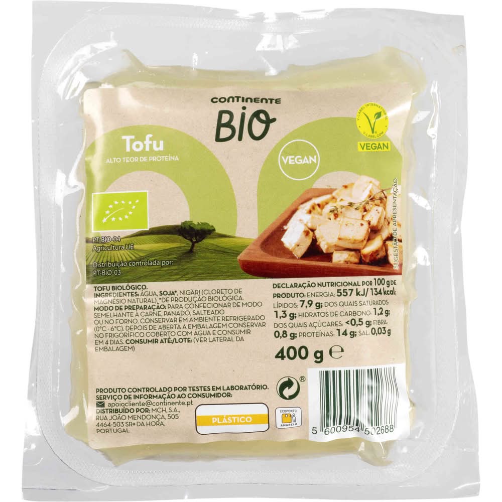 Tofu Biológico Continente Bio (emb. 400 gr)