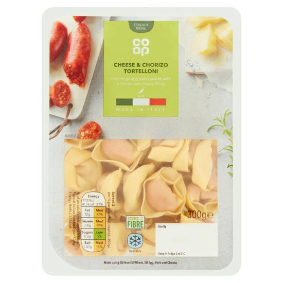 Co-op Cheese & Chorizo Tortelloni (300g)