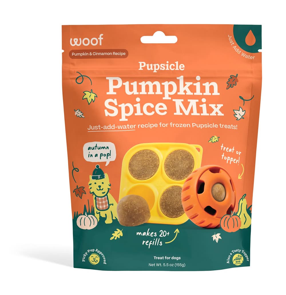 WOOF Pupsicle Treat Mix, Pumpkin Spice Flavor Treat Mix