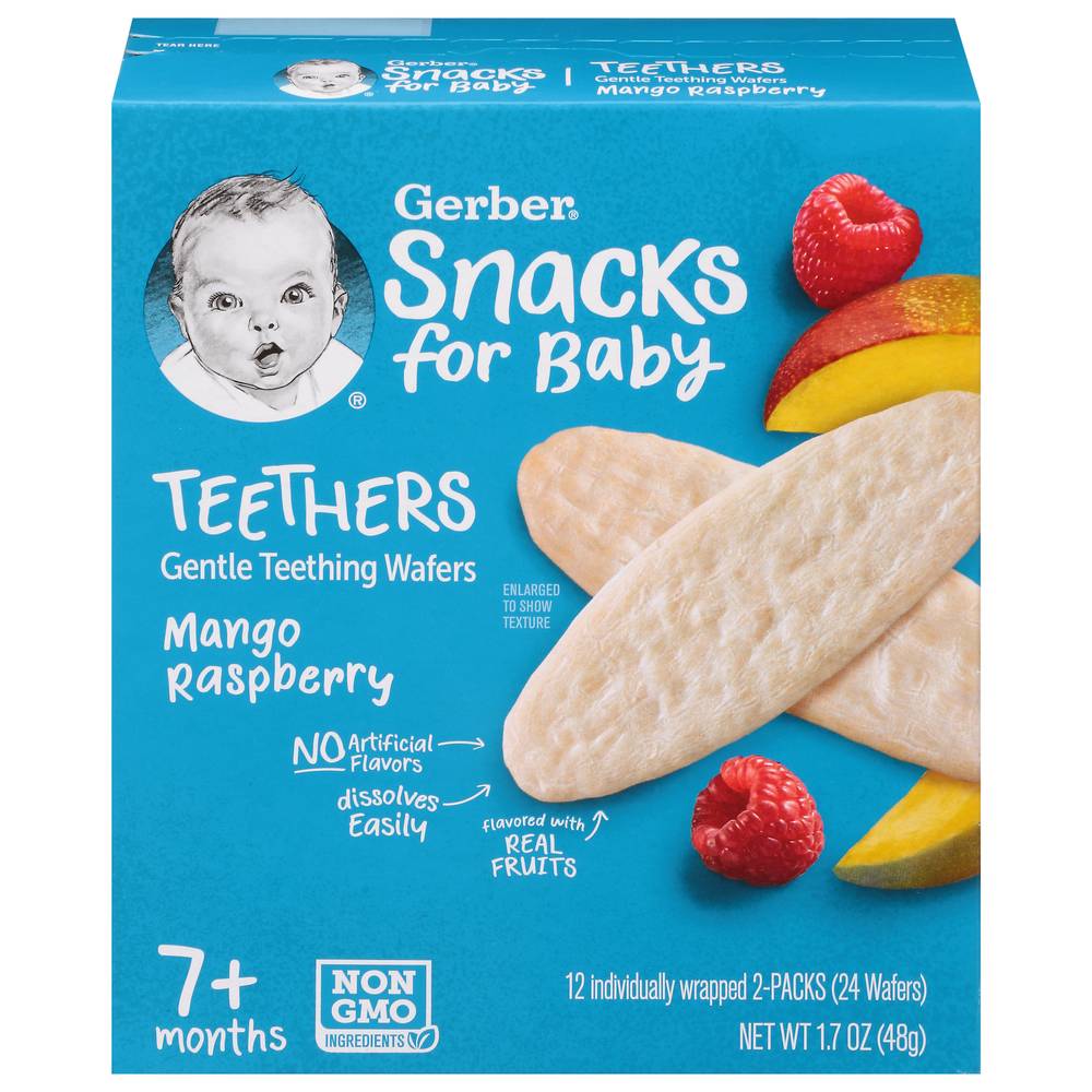 Gerber Teethers Mango Raspberry Wafers