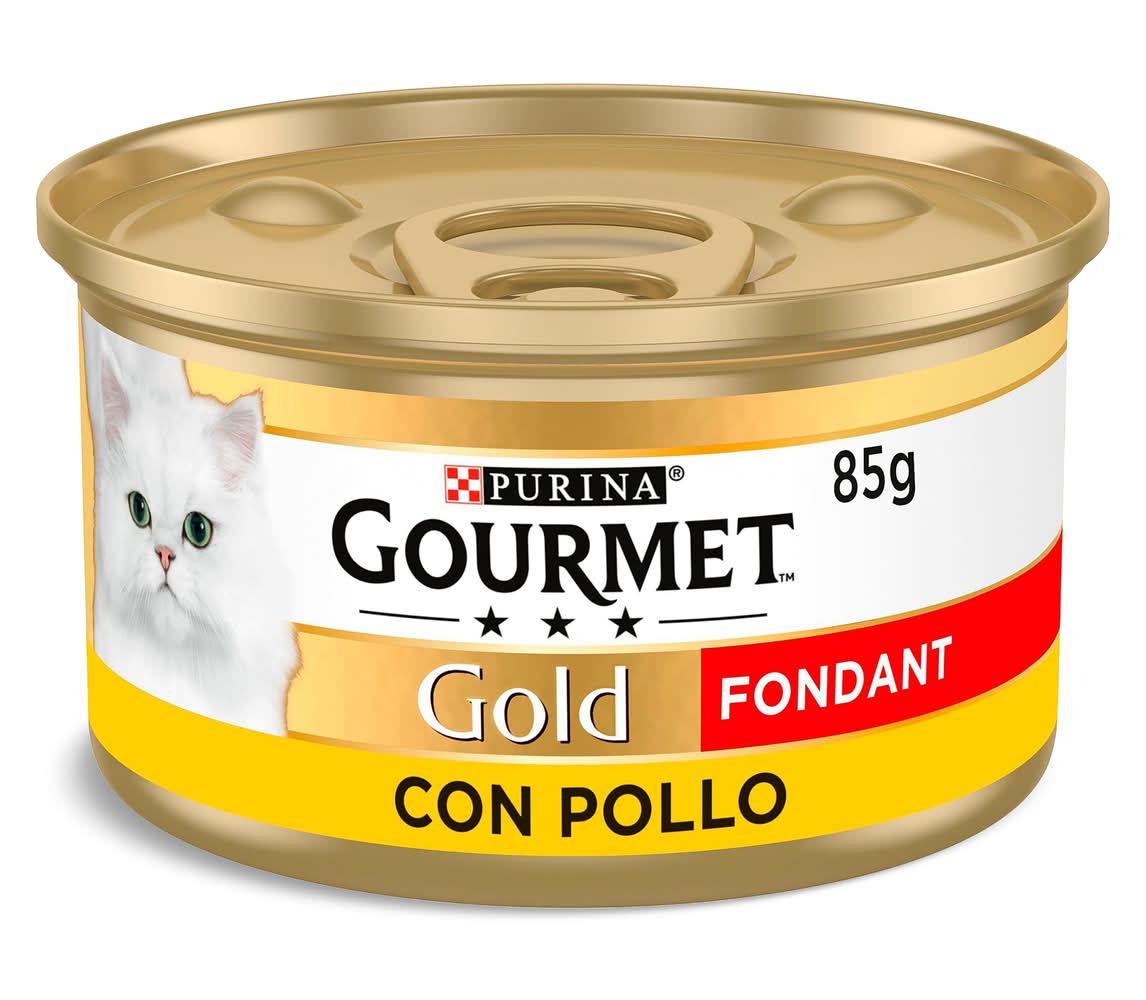 Alimento Para Gatos Fondant Pollo Gourmet Lata 85 G