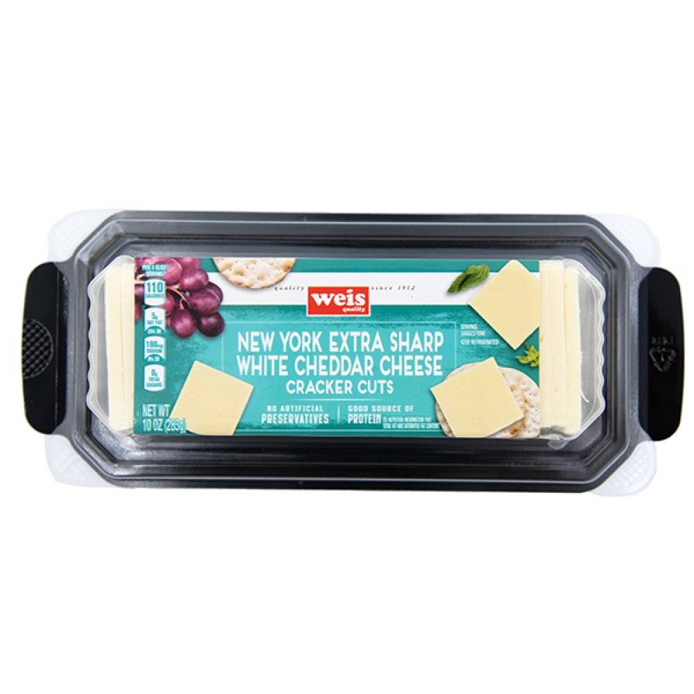 Weis Cracker Cut White Cheddar Cheese (10 oz)