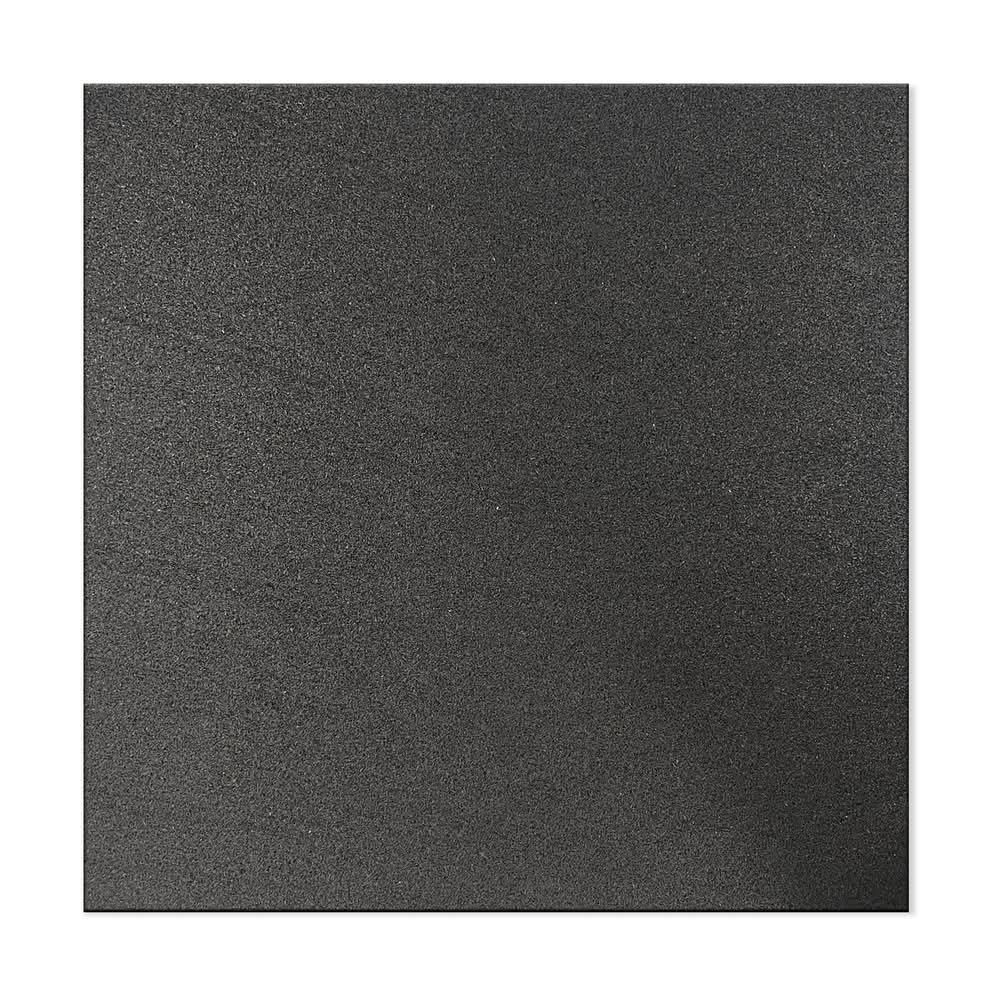 Ultimate Flooring 1 x 1m x 10mm Black Home Gym Tile