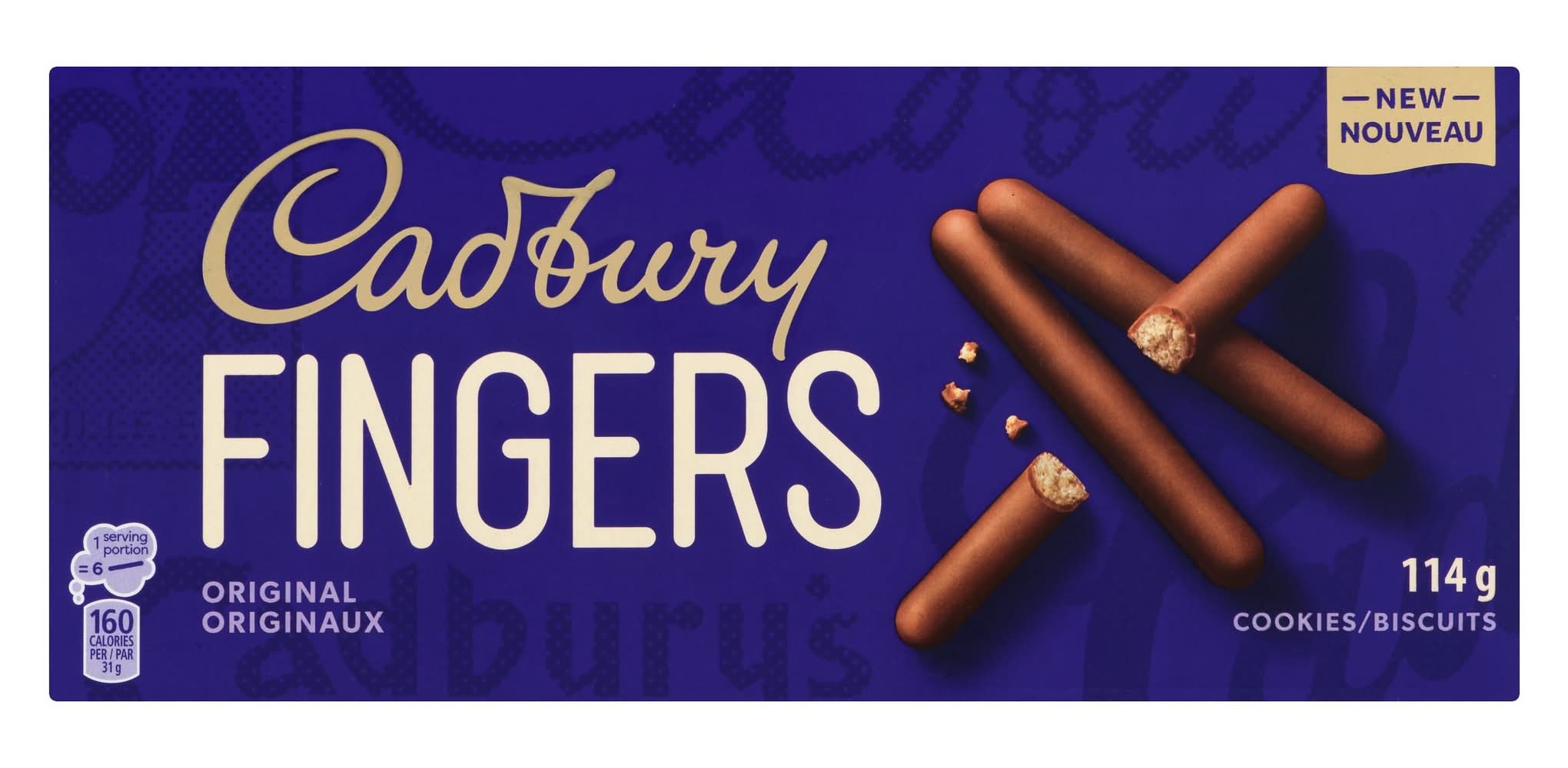 Cadbury Original Fingers Chocolatey Cookie Biscuits (114 g)
