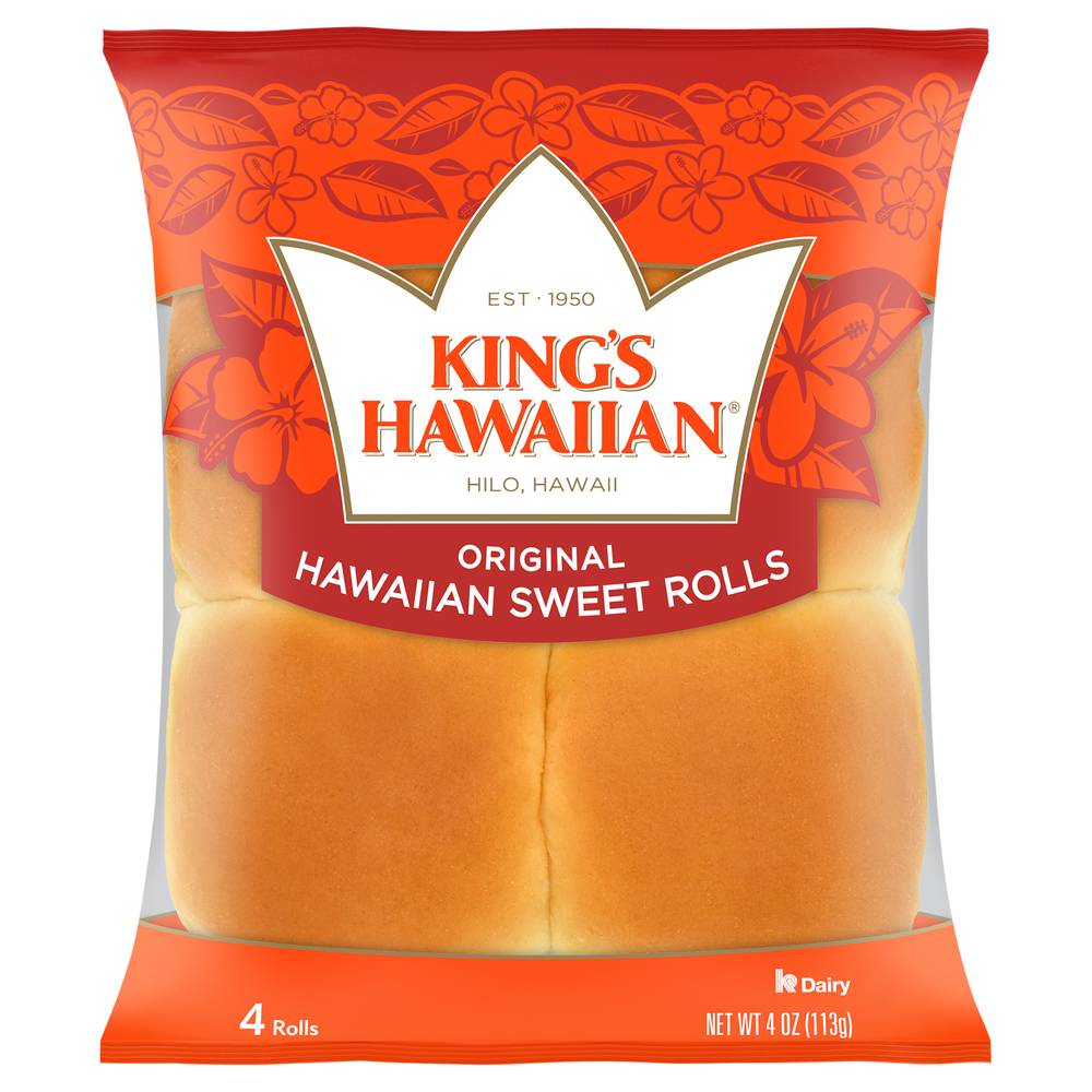 King's Hawaiian Original Sweet Rolls (4 oz, 4 ct)