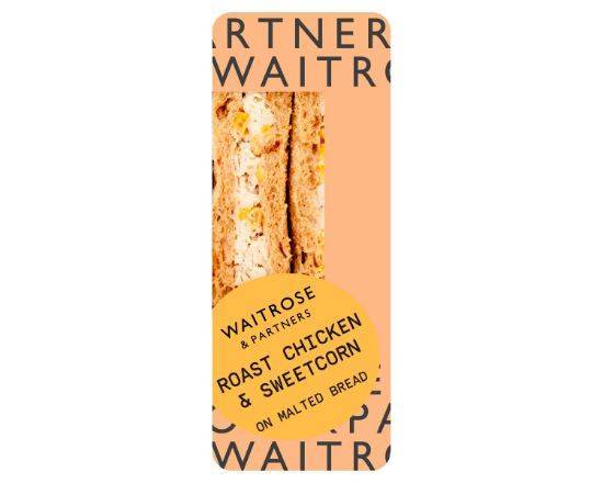 Waitrose & Partners Roast Chicken & Sweetcorn on Malted Bread